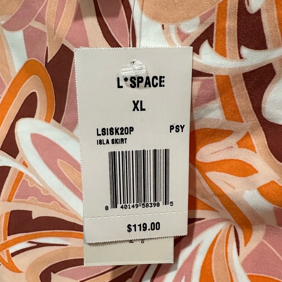 NWT L*space X Tessa Brooks Isla Skirt in Psychedelic Summer - Picture 7 of 7